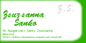 zsuzsanna sanko business card